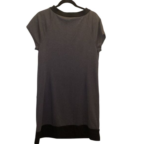 Laundry by Design Heather Grey/Black‎ Short Sleeve Dress Sz 14 w/ Pockets NEW - Picture 3 of 12